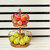 Craft Brio 2 Tier Home and Kitchen Fruit Vegetable Baskets Metal and Wooden Multicolor Black/Gold/Rose Gold Size (16.5 Inches Height) (Gold)