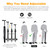 Walking Cane Umbrella 2-in-1 Windproof Walking Sticks Crutch Umbrella,Heavy Duty Frame,Lightweight - Umbrella Cane,Great Gift for Birthday,Christmas,Father's Day,Men,Women