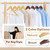 ELONG HOME Wooden Hangers, 30 Pack Slim Wood Coat Hangers with Extra Smooth Finish, Precisely Cut Notches and Chrome Swivel Hook, Wooden Clothes Hangers for Shirt Suit Jacket Dress, Natural