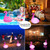 Cootway Floating Pool Lights Pack of 2, Solar Flamingo Pool Lights Waterproof, Glow in The Dark Solar Floating Pool Lights, Inflatable Floating Lights for Pool Wedding Party Decorations