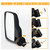 UTV Side Rear View Mirror And Center Mirror For 1.75" to 2" Roll Bar Cage