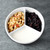 Cinf 3 Section Ceramic Cereal Bowl, Divided Bowl with Milk Compartment