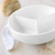 Cinf 3 Section Ceramic Cereal Bowl, Divided Bowl with Milk Compartment