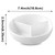Cinf 3 Section Ceramic Cereal Bowl, Divided Bowl with Milk Compartment