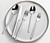 KINGSTONE Silverware Set, 20 Piece Flatware Cutlery Set for 4, 18/10 Stainless Steel Silverware Mirror Polished Dishwasher Safe for Home, Restaurant, Wedding, Party(Silver, 20 pieces for 4)