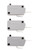 TUAIC KW3A Microwave Oven Door Switch 16A 125V/250V Door Interloc (2 Normally Open and 1 Normally Close)