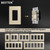 BESTTEN 5PK Matte Champagne Gold Dimmer Light Switch, Single Pole or 3-Way