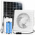 9.8" Solar Powered Fan with Battery & Timer,Chicken Coops,Greenhouses,Sheds