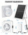 9.8" Solar Powered Fan with Battery & Timer,Chicken Coops,Greenhouses,Sheds