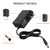 5V 1A DC Power Supply Adapter 5W AC/DC Charger AC 100V-240V to DC 5 Volt 1Amp 0.5A Replacement Power Cord for LED Strip Light, Security Camera, Baby Monitor, TV Box Raspberry Pi, USB Hub with 8 Tips