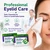 Pureskin Eyelid Wipes with Tea Tree Oil - 80 Eye Lid Cleaning Scrubs for Blepharitis, Demodex, MGD, Stye, Allergy, Dry & Tired Eyes - Refreshing Cleansing with Aloe Vera, Hyaluronic Acid & Vitamin E