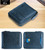 Mens Zipper Wallet Leather Card Holder RFID Blocking Zip Bifold blue778