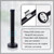 Door Stops, 6 Inch Long Door Stopper, Wall Mount, Heavy Duty Solid Black Doorstop Brushed Stainless Steel with Soft Rubber Bumper Tips