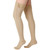 Sosation Thigh High Zipper Compression Socks Women, Beige, X-Large