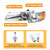 PIAOYUE- For 1997 1998 1999 Toyota Camry Halogen Front Headlights Assembly Headlamps w/Corner Lights Left+Right Side 1 Pair Chrome Housing Clear Lens