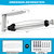 Gewtur Single Hand Operable Paper Towel Holder Under Cabinet with Damping Effect, Self Adhesive Paper Towel Roll Holder Wall Mounted for Kitchen Bathroom, SUS304 Stainless Steel Brushed Nickel