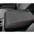DEYTOP Center Console Cover for Ford F150 2021 2022-2026 Accessories Console Armrest Cover for F150 2026 2025 Accessories Anti-Scratch Leather Armrest Protector (Black with Red Stitches, 2021-2026)