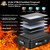 COLCASE Fireproof Document Box with Lock, Hard Fireproof Document Organizer