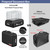 COLCASE Fireproof Document Box with Lock, Hard Fireproof Document Organizer