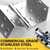 KOLET Offset Door Hinges, 4 Inches, 1/4" Radius, Brushed Nickel, 3 Packs