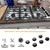 Allstare 82977 82974 Cooktop Knobs Replacement for Dacor Stove Parts SGM304 SGM365 Dacor Gas Stove Top Knobs DE81-08738A Gas Range Cooktop Parts Burner Control Knobs 6 Pcs