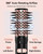 Terviiix 4-in-1 Hot Air Brush, 1000W Styler with 2 Rotating Round Brushes