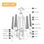 Elysia 7-Bolt Glass Tube Patio Heater Burner Replacement, 47,000 BTU