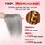 Flufymooz Real Human Hair Toppers for women, 10 Inch Clip in Bangs 100％ Human Hair Toppers for Thinning Hair, Cover Hair Topper Hair Pieces with 150% Density Silk Base-Grey