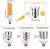 Aooallme E11 LED Bulb 100W Halogen Bulbs Equivalent, JDE11 Mini Candelabra LED Bulb Dimmable,Warm White 2700K,8W 1000LM JDE11 120V 100W LED for Ceiling Fan Pendant Lighting (2700K 2pack)