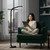 Lavish Home Adjustable LED Floor Lamp with Bendable Neck - Full Spectrum Natural Sunlight LED Lamp for Bedroom and Living Room - Reading, Craft, and Esthetician Light (Black)