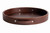 HofferRuffer Top Nocth PU Leather Round Serving Tray, Decorative Serving Tray with Handles, Coffee Tray, Ottoman Tray for Home Or Office, Diameter 14.6-inch, Brown