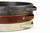 HofferRuffer Top Nocth PU Leather Round Serving Tray, Decorative Serving Tray with Handles, Coffee Tray, Ottoman Tray for Home Or Office, Diameter 14.6-inch, Brown