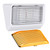 Leisure LED RV Exterior Porch Utility Light - 12v 280 Lumen Lighting Fixture. Replacement Lighting for RVs, Trailers, Campers, 5th Wheels. White Base, Clear and Amber Lens Included (White, 1-Pack)