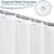 Long Shower Curtain Liner 78 Inches Height-Water-repellent Fabric Shower Curtains Set With 12 Hooks, White Bathroom Curtain Weighted Bottom Machine Washable, Soft Cloth & Hotel Luxury Spa, 72x78
