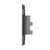 LIVOLO Black Duplex Outlet, 15A 110-220V, Tempered Glass, 1-Pack