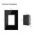 LIVOLO Black Duplex Outlet, 15A 110-220V, Tempered Glass, 1-Pack