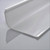 Beam Lighting Under Cabinet Light Cover Replacement | White Ribbed Acrylic Diffuser (Curved, 18")