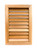 Miller Shingle Rectangle Clear Cedar Vent, Flush Mount - 12 inch x 18 inch