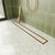 Neodrain 24-Inch Gold Linear Shower Drain Tile-in Cover Hidden Linear Drain