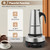 ReqianXH Stainless Steel Coffee Machine Maker Electric Espresso Coffee Maker Electric Moka Pot with Detachable Base Stainless Steel Coffee Pot Stovetop 200ml/7oz/4 Cup