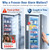 DAYTECH Freezer Door Alarm When Left Open with 0-4Mins Delay, White 1PC
