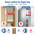 DAYTECH Freezer Door Alarm When Left Open with 0-4Mins Delay, White 1PC