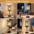 GyroVu Black Crystal Bedside Table Lamps Set of 2 with USB C+A Ports