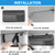 HADEEONG Sun Visor Organizer, Multi-Pocket Auto Visor Organizer for Car, SUV and Truck, Card Holder Glasses Holder for Car Interior Accessories Car Organizers And Storage, Gray