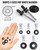 INCLY 1000PCS Black Pop Rivets Assortment Kit with Washers