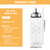 Honey Dispenser No Drip, 10 OZ Glass Syrup Bottle with Scale
