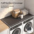 Dionikos Washer Dryer Countertop Topper Mat, 54"x27.5" One Piece, Black