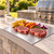 KORVOS Stainless Steel Cutting Board, Food Grade 304 Stainless Steel Cutting Boards with Lip, Metal Prep Board for Meat Fruits Baking, 19.7" x 15.7"