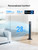 Pelonis 42-Inch Tower Fan for bedroom, Standing Fan with 90° Oscillation, 28ft/s, 5 Speeds & 4 Modes, Eco Mode, 12H Timer, 23dB Quiet, Remote Control, Easy Assembly, LED Display