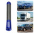 BESULEN Car Short Antenna, 3.1 Inch Carbon Fiber American Flag Aluminum Auto Radio Antenna for AM/FM Reception, Universal Replacement Car Antenna with 9 Adapters, 2 Screws, 2 Rubber Rings (Blue)